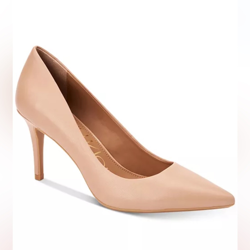 Calvin Klein nude 1 and a half inch heel